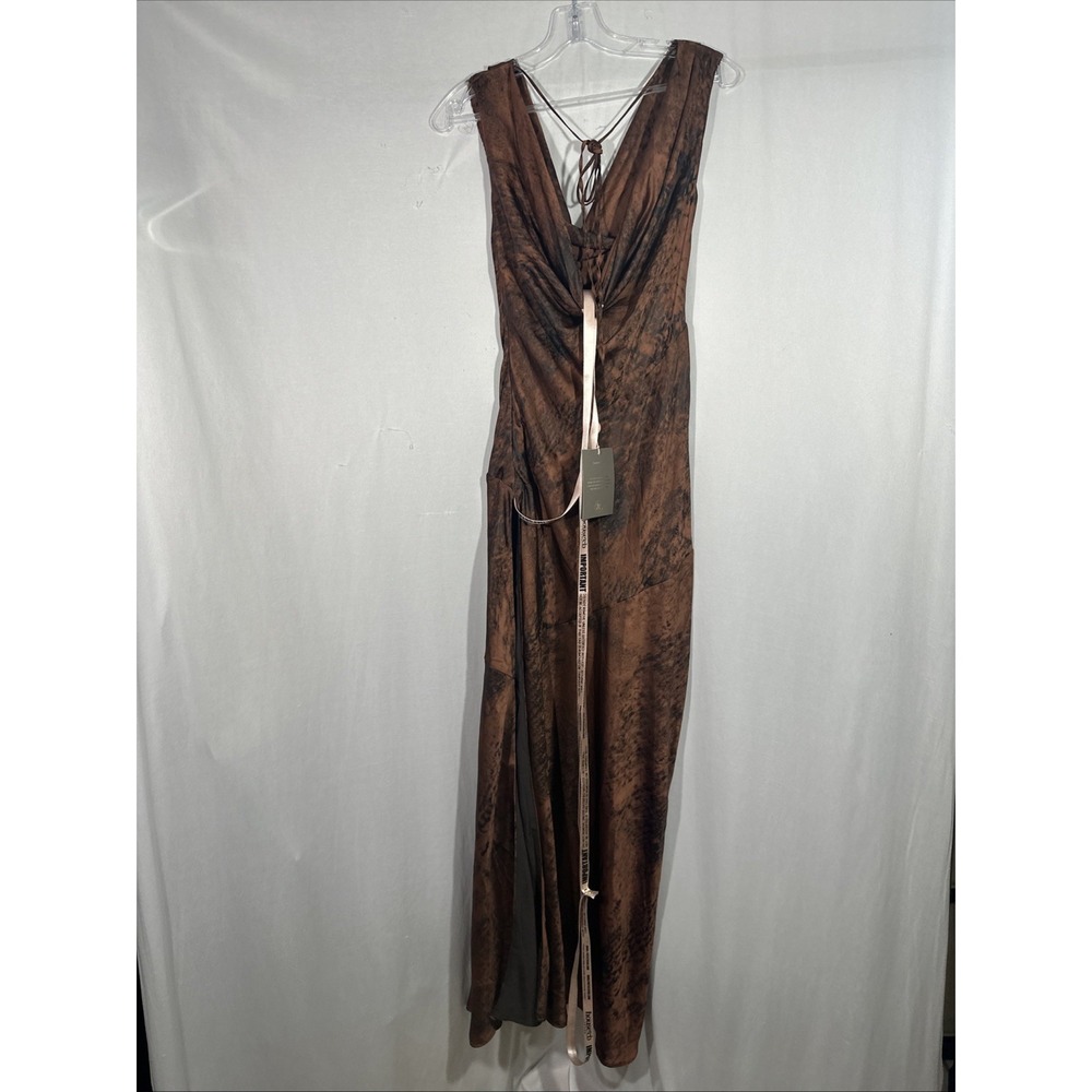NEW $269 House‎ of CB [ Small ] ALAINA Antique Copper Bias Cut Maxi Dress 7064 - Picture 13 of 16